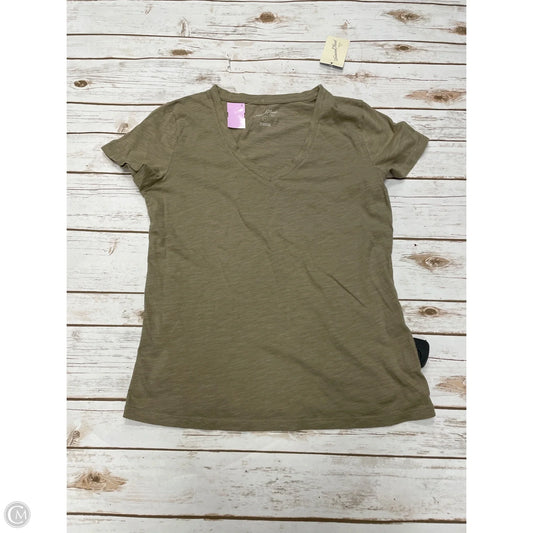 Top Short Sleeve By Universal Thread In Brown, Size: M