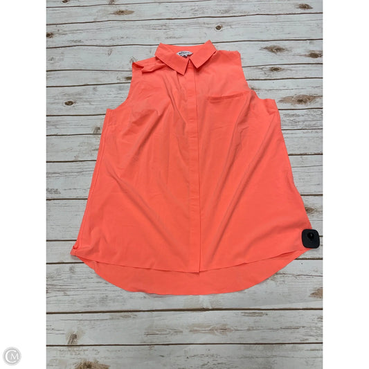 Athletic Top Short Sleeve By Athleta In Peach, Size: L
