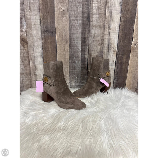 Boots Designer By Tory Burch In Taupe, Size: 8
