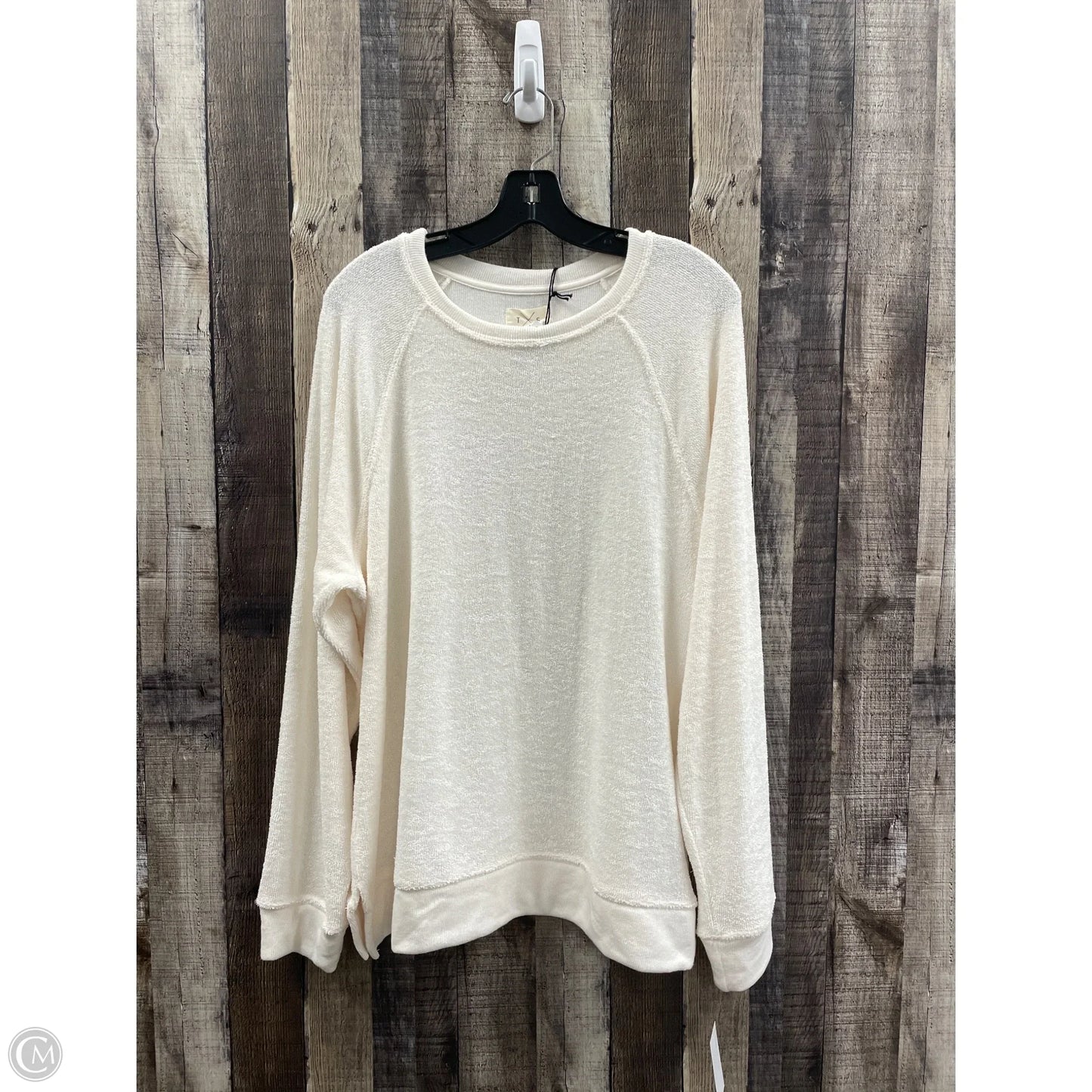 Top Long Sleeve By Thread And Supply In Ivory, Size: Xl
