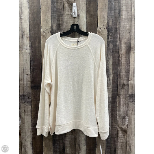 Top Long Sleeve By Thread And Supply In Ivory, Size: Xl