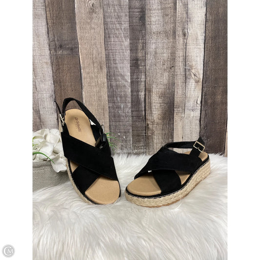 Sandals Heels Wedge By Dr Scholls In Black, Size: 7.5