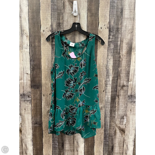 Top Sleeveless By Cabi In Green, Size: M