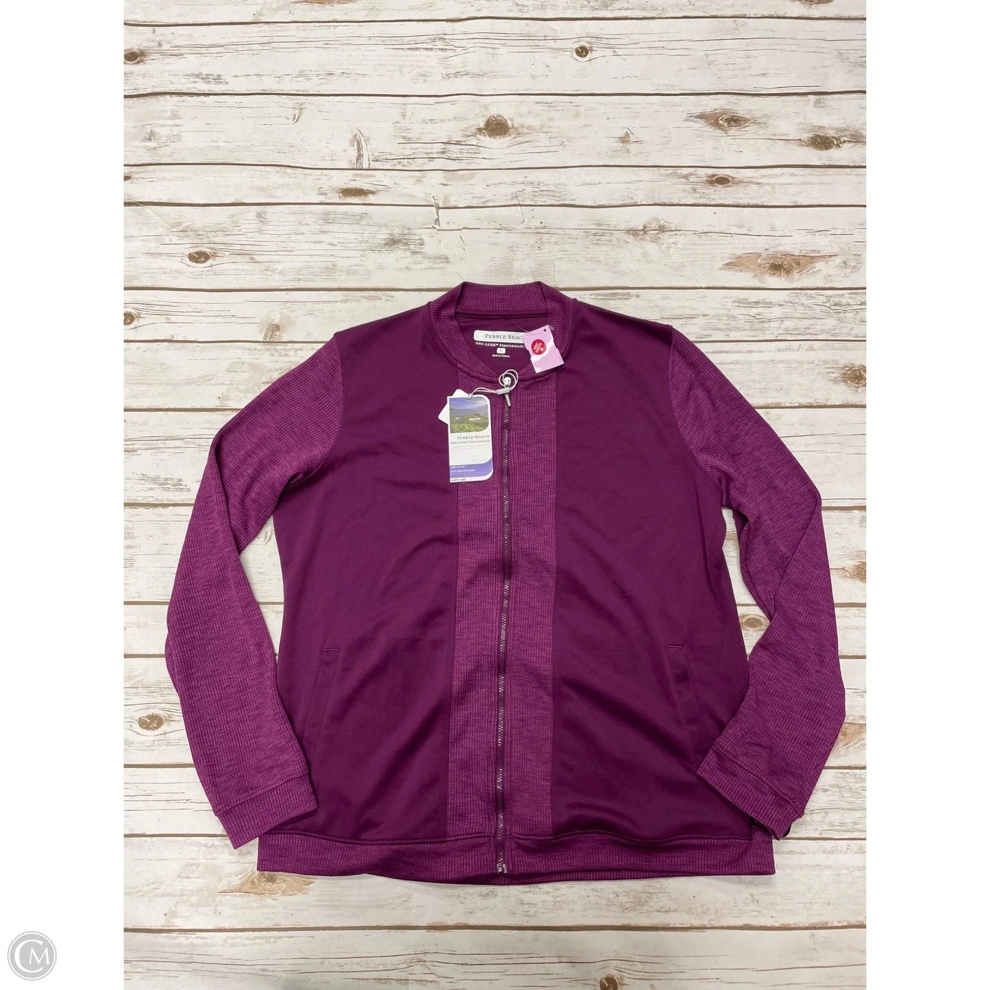 Athletic Jacket By Cme In Purple, Size: L