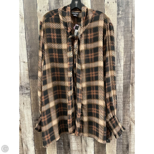 Top Long Sleeve By City Chic In Multi-colored, Size: Xl