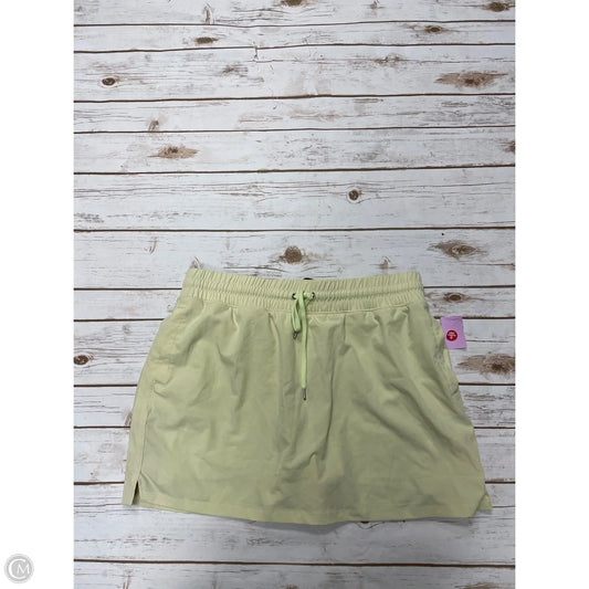 Athletic Skort By Tek Gear In Yellow, Size: L