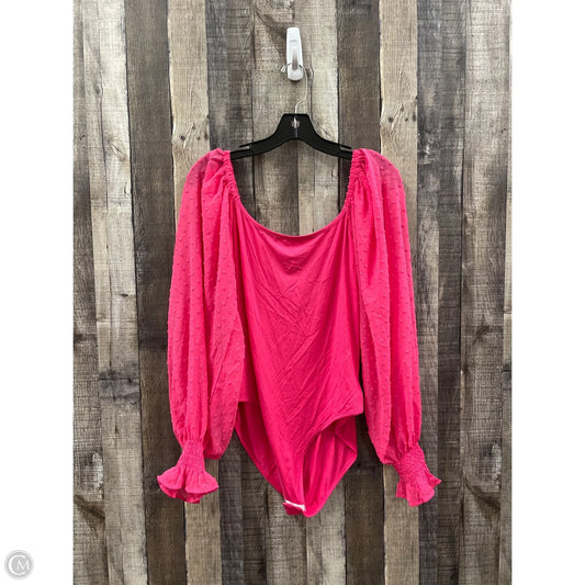 Bodysuit By Cme In Pink, Size: Xl