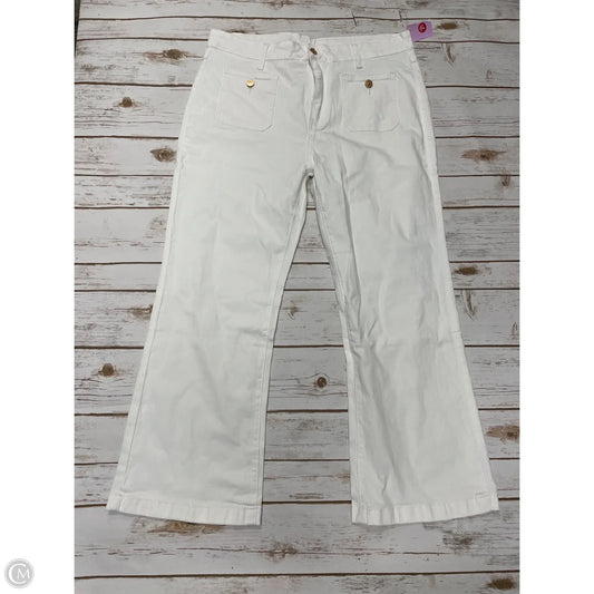 Jeans Wide Leg By Cmf In White Denim, Size: Xl