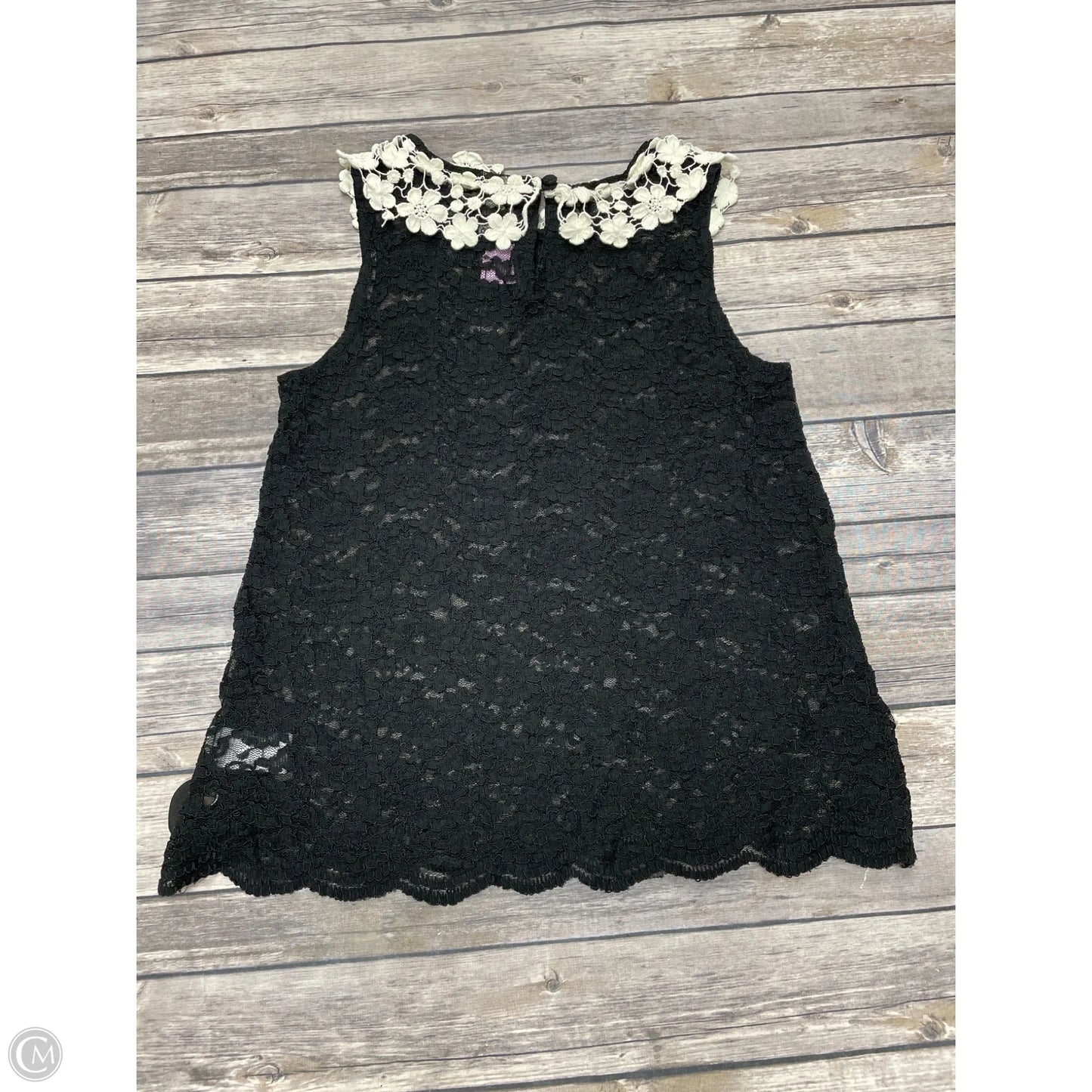 Top Sleeveless By Cme In Black, Size: S