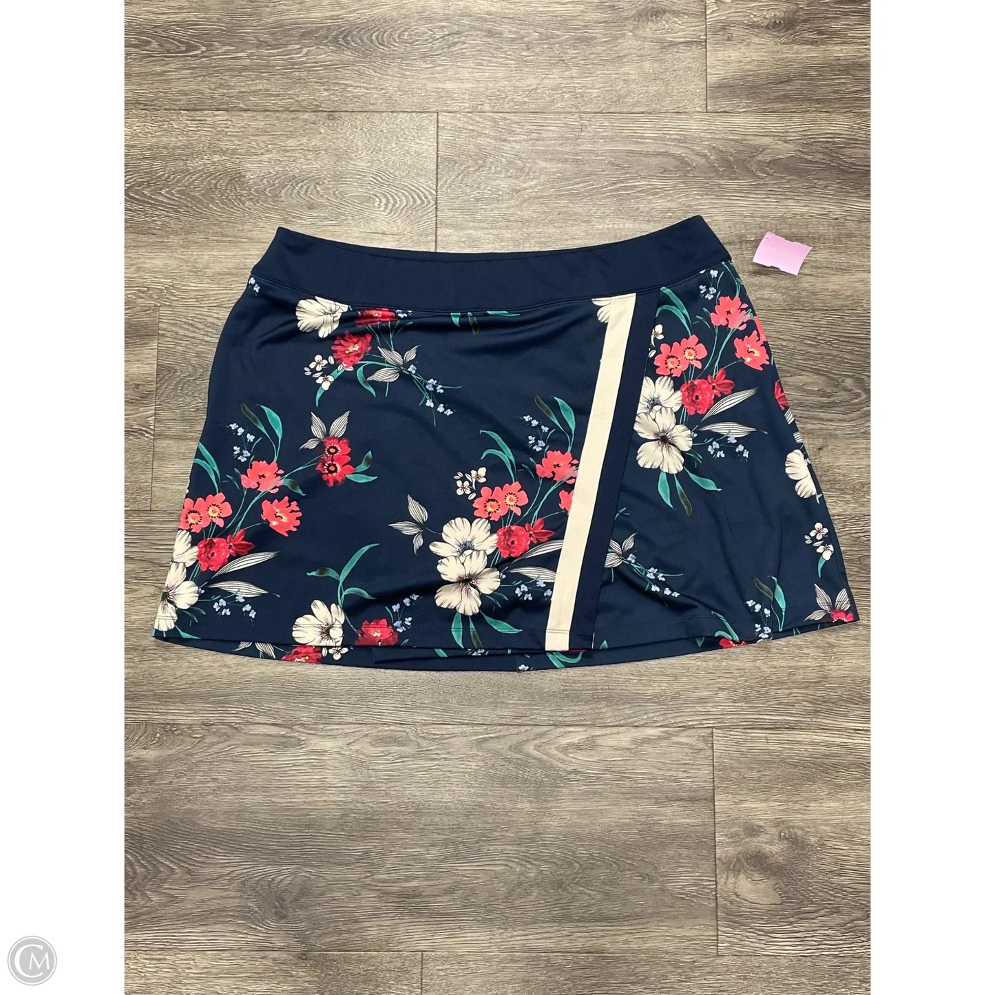 Athletic Skort By Lady Hagen In Floral Print, Size: Xxl