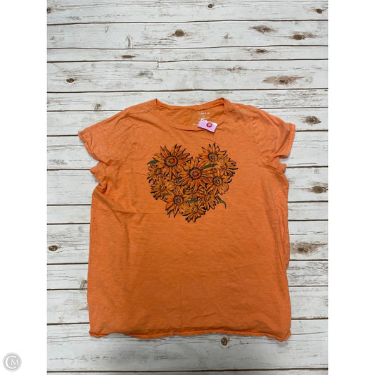 Top Short Sleeve By Torrid In Orange, Size: 3x