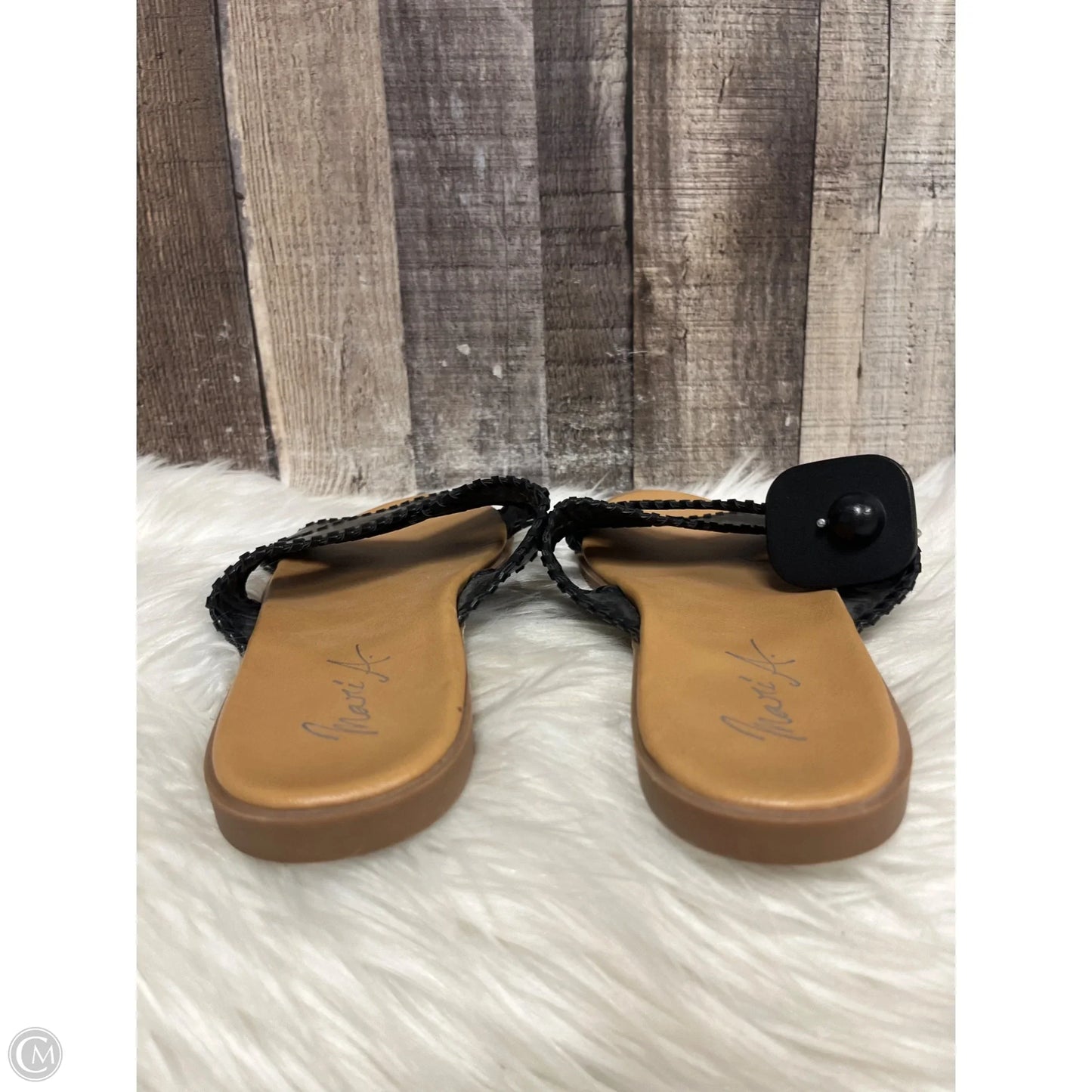 Sandals Flats By Cme In Black, Size: 9