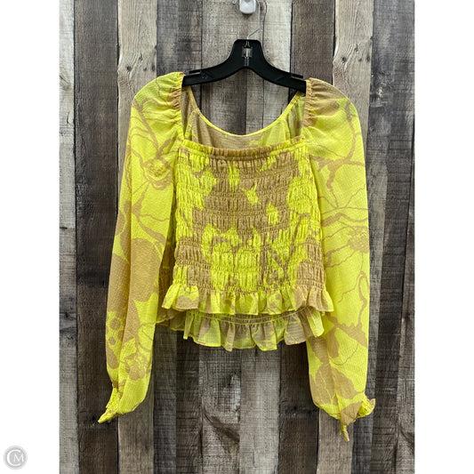 Top Long Sleeve By Cmf In Multi-colored, Size: S