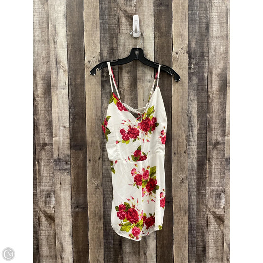 Romper By Cme In Floral Print, Size: L