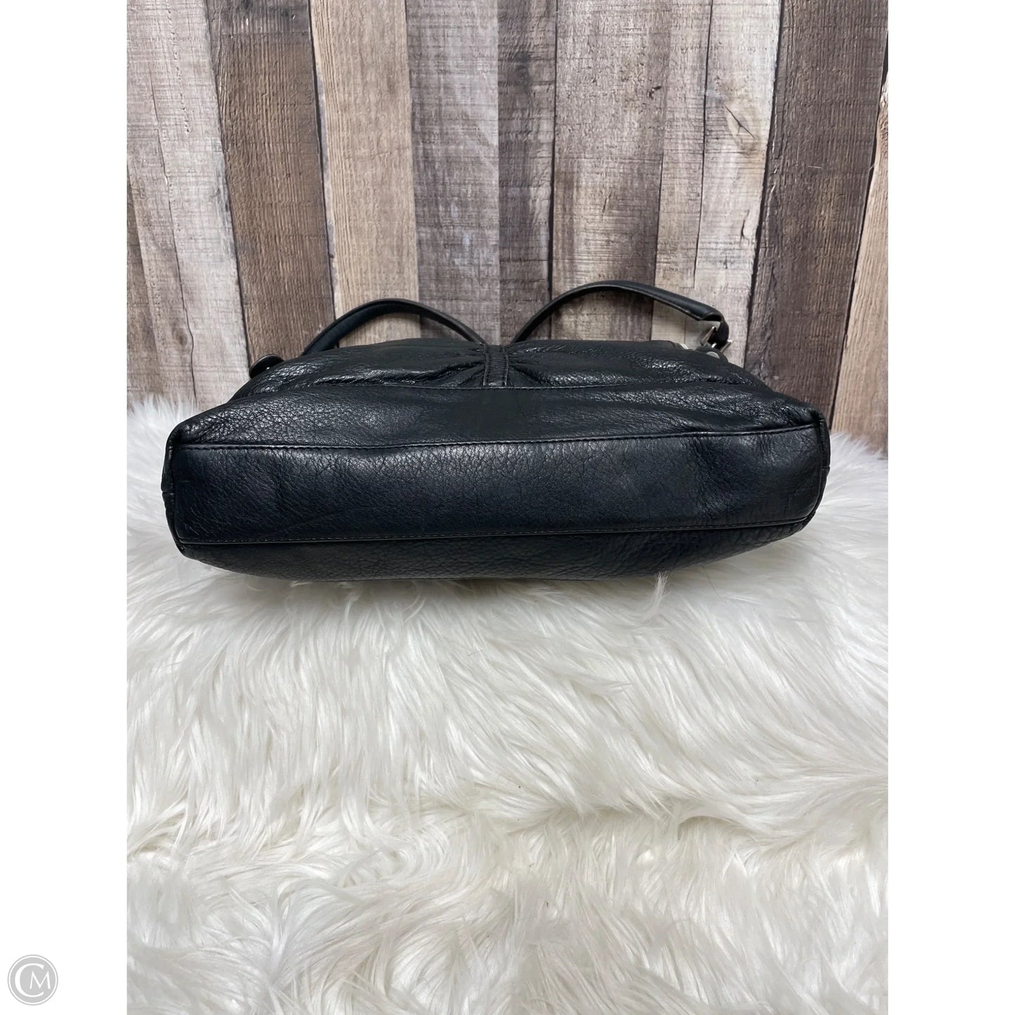 Handbag Leather By B. Makowsky, Size: Medium