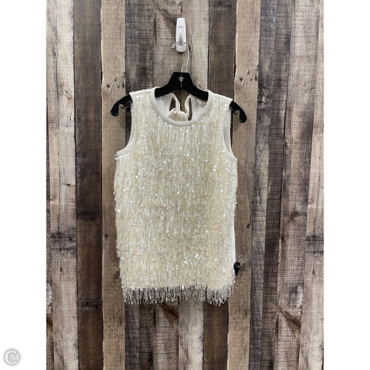 Top Sleeveless Designer By Kate Spade In White, Size: Xs