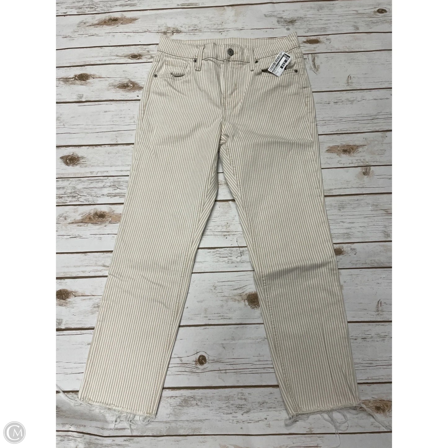 Jeans Boyfriend By Old Navy In Striped Pattern, Size: 2