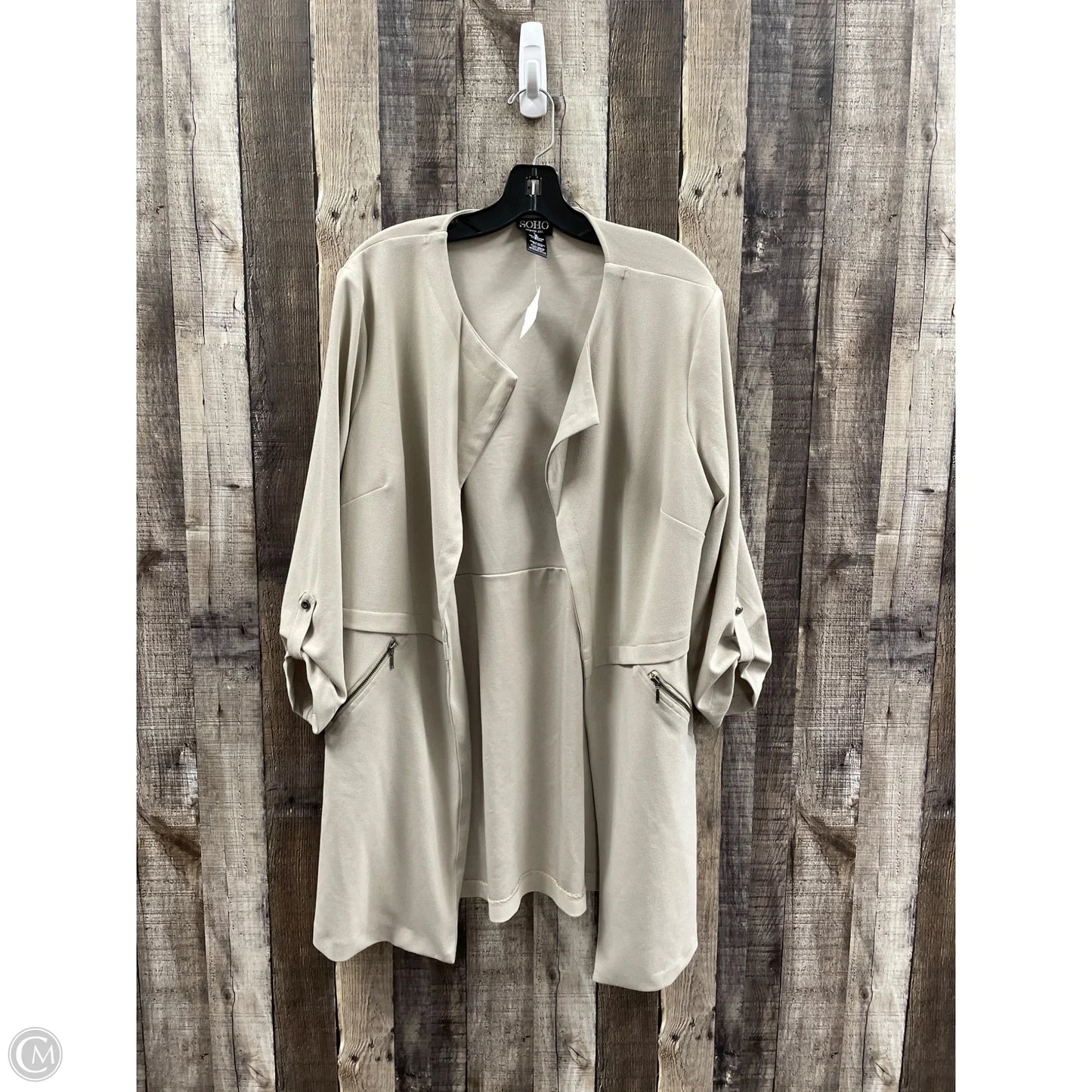 Cardigan By Soho Design Group In Tan, Size: Xl