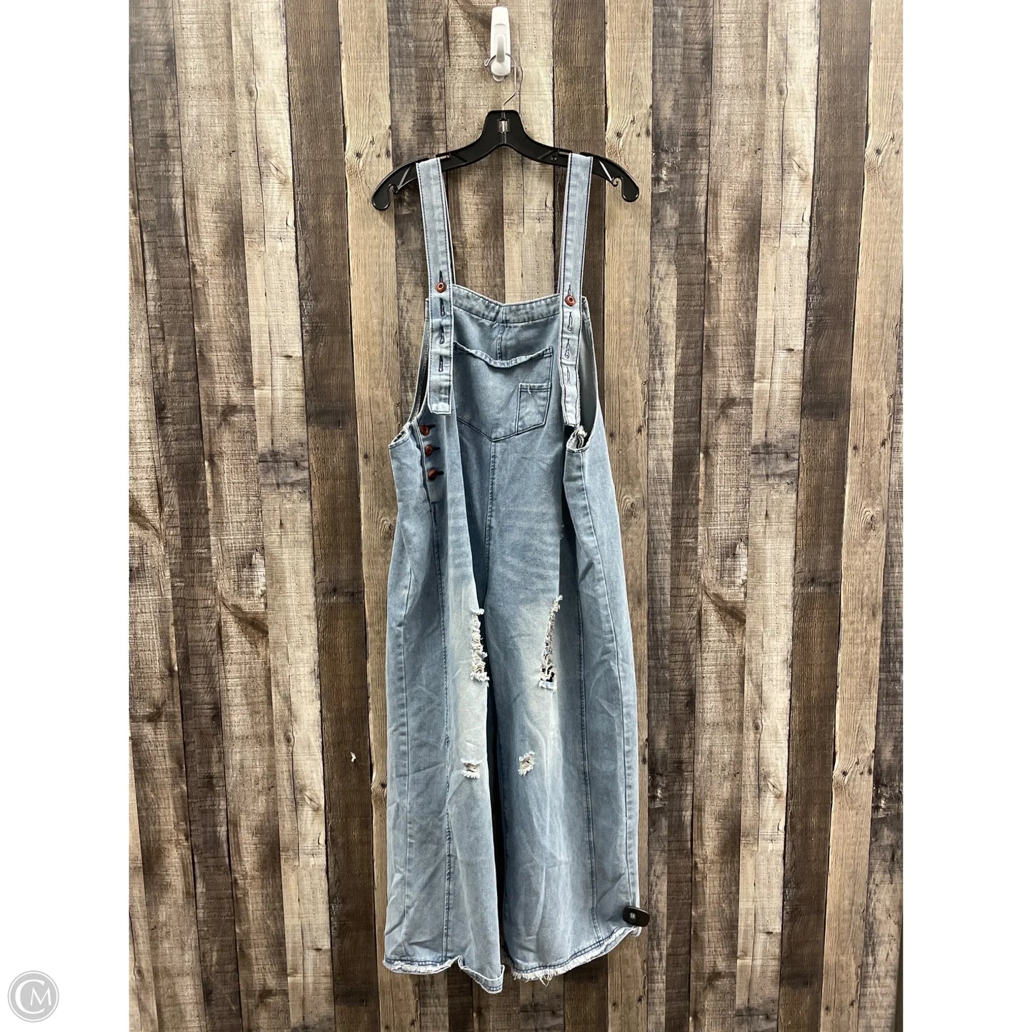 Jumpsuit By Cme In Blue Denim, Size: Xl
