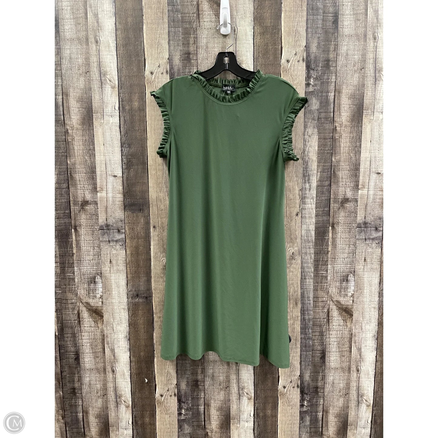 Dress Casual Short By Nicole Miller In Green, Size: L