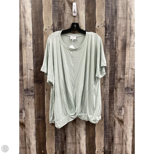 Top Short Sleeve By Soma In Green, Size: Xxl