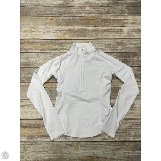 Athletic Top Long Sleeve Collar By Old Navy In White, Size: Xs