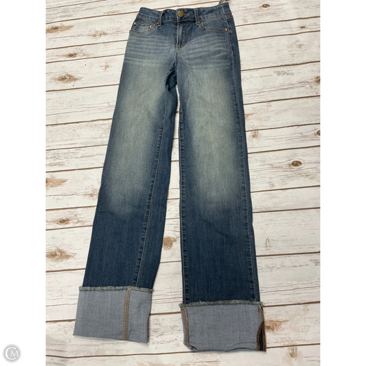 Jeans Wide Leg By 1822 Denim In Blue Denim, Size: 0
