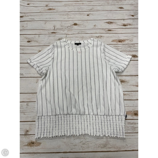 Top Short Sleeve By Lane Bryant In Black & White, Size: L
