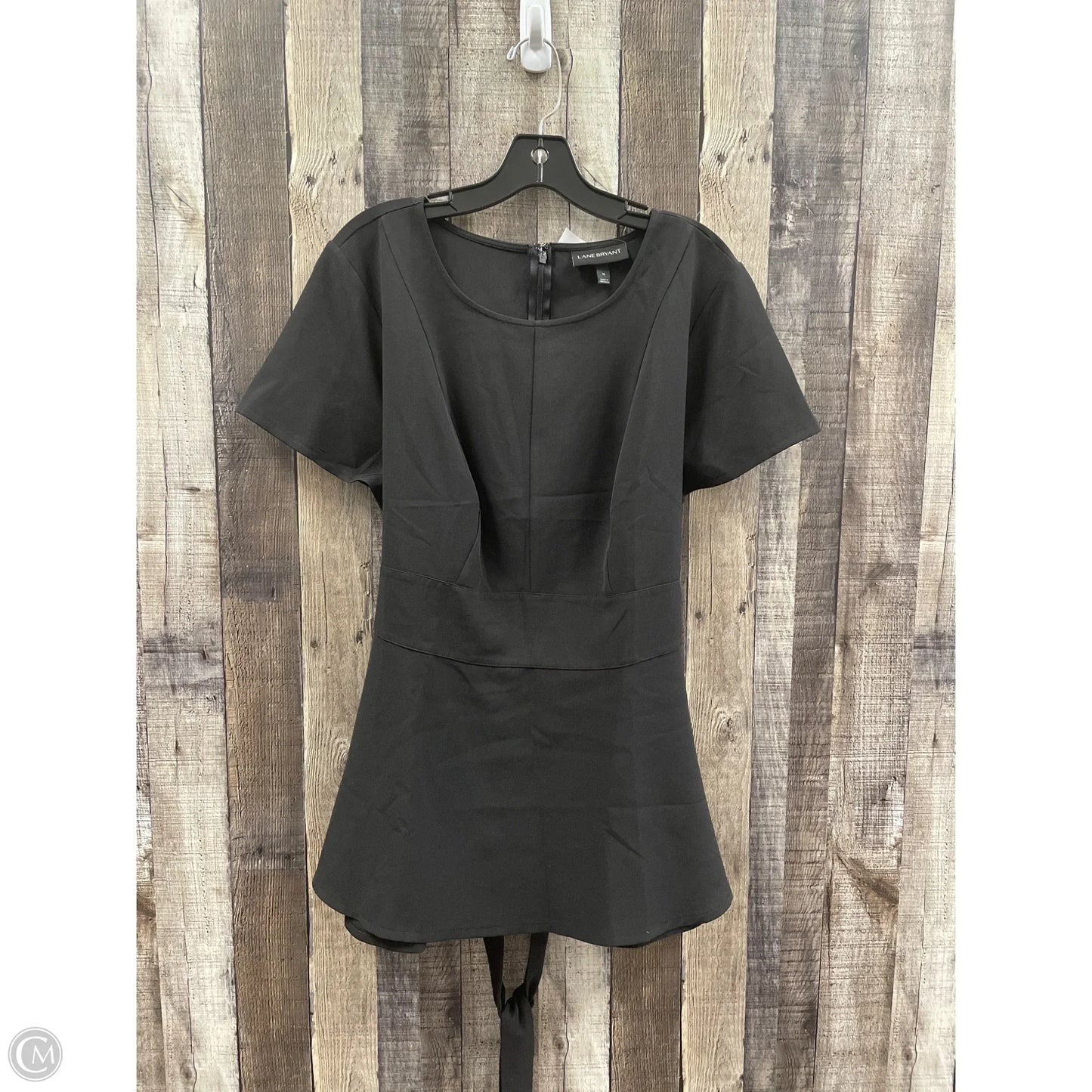 Top Short Sleeve By Lane Bryant In Black, Size: Xl