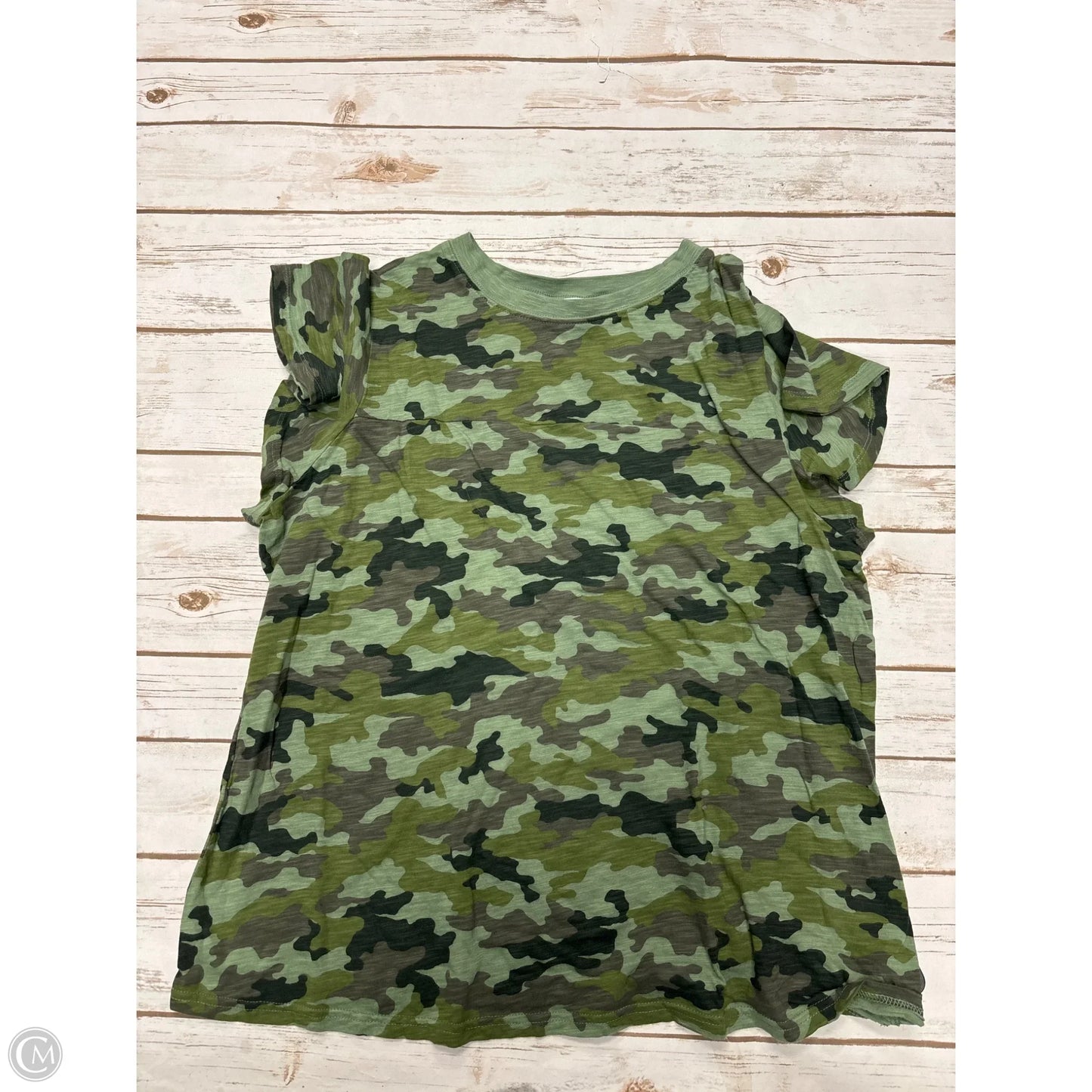 Top Short Sleeve By Time And Tru In Green, Size: Xl
