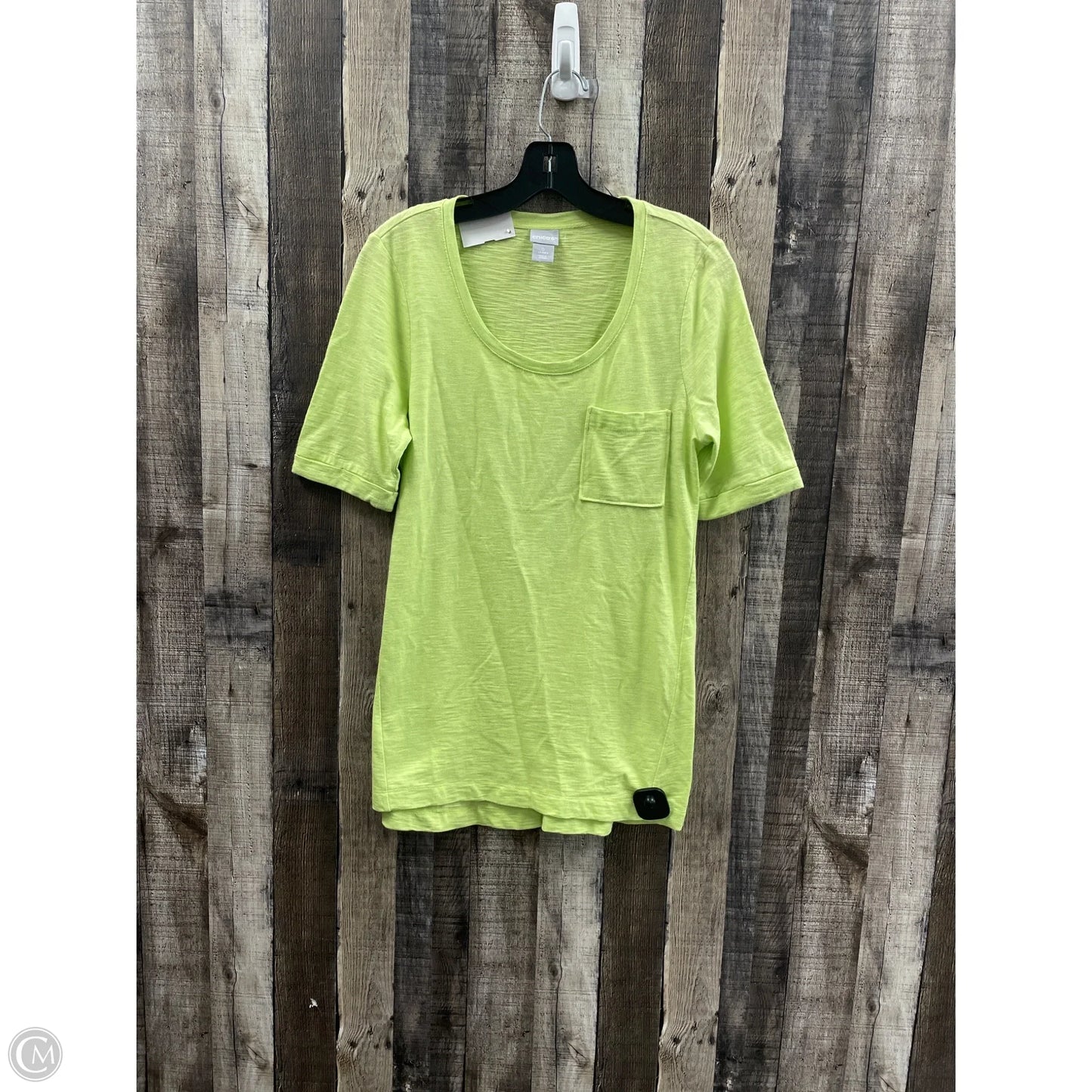 Top Short Sleeve By Chicos In Green, Size: S
