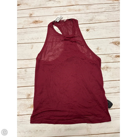 Athletic Tank Top By Lululemon In Maroon, Size: M