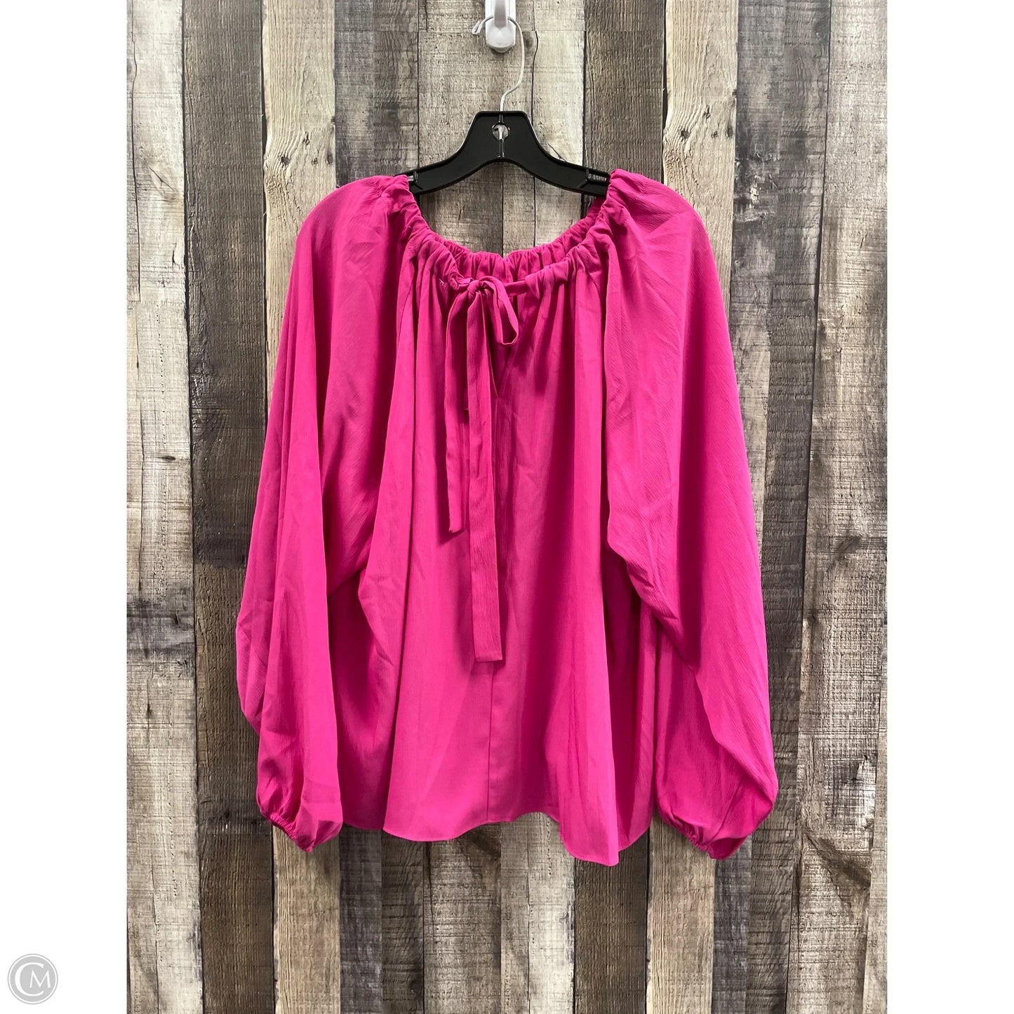 Top Long Sleeve By Scoop In Pink, Size: Xl