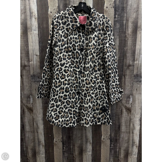 Coat Designer By Kate Spade In Animal Print, Size: M