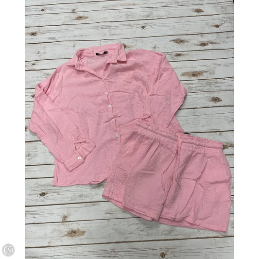 Shorts Set By Cme In Pink, Size: Xl