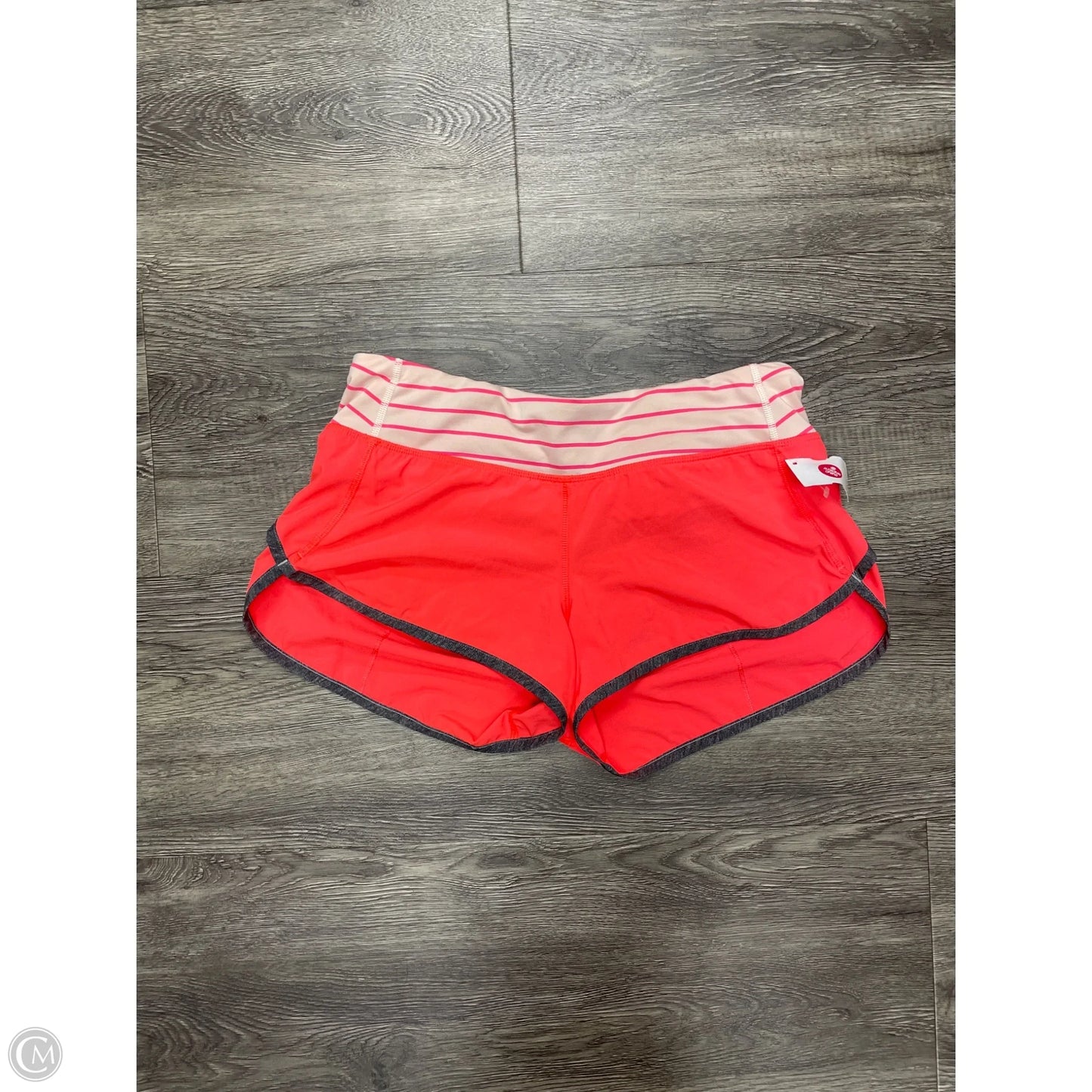 Athletic Shorts By Lululemon In Orange, Size: 6