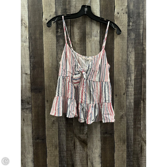 Top Sleeveless By Mi Ami In Striped Pattern, Size: M