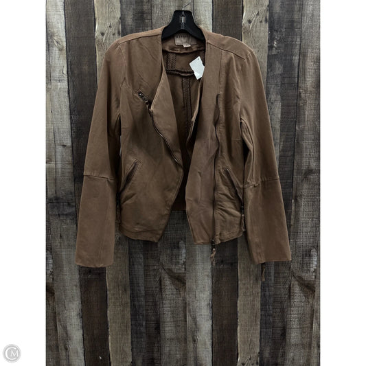 Jacket Moto By Marrakech In Brown, Size: S