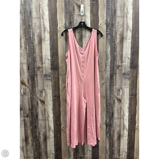 Jumpsuit By Any Body In Pink, Size: Lp