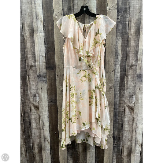 Dress Casual Midi By Calvin Klein In Floral Print, Size: M