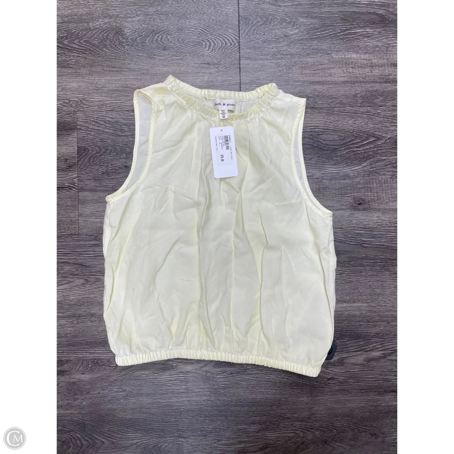 Top Sleeveless By Cloth & Stone In Yellow, Size: Xs