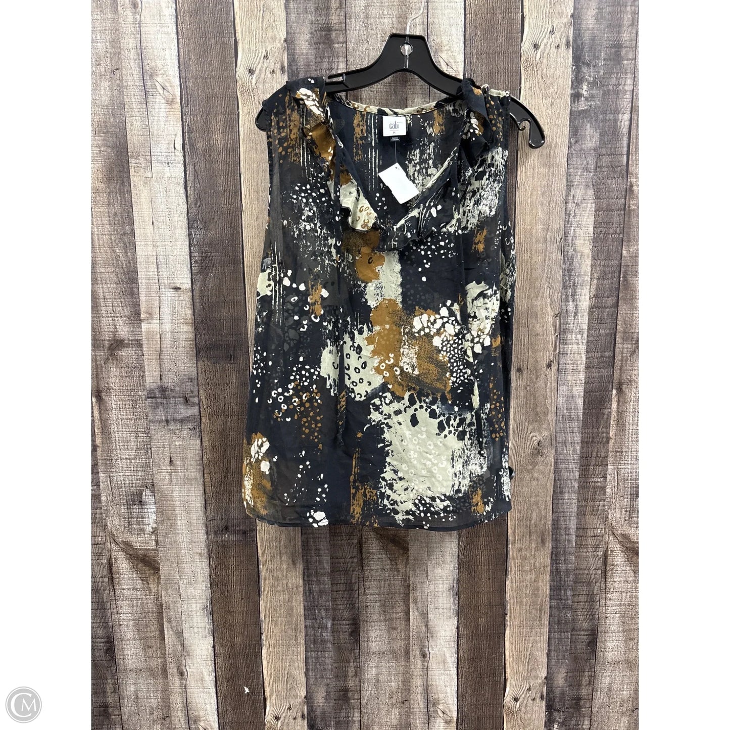 Top Sleeveless By Cabi In Multi-colored, Size: M