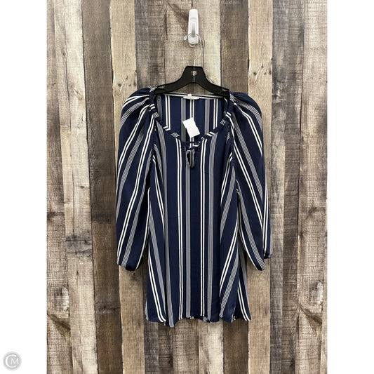 Top Long Sleeve By Maurices In Striped Pattern, Size: Xxl