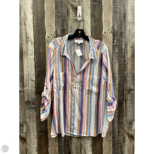 Top Long Sleeve By Cme In Multi-colored, Size: 2x