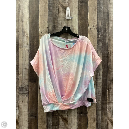 Top Short Sleeve By White Birch In Multi-colored, Size: Xl