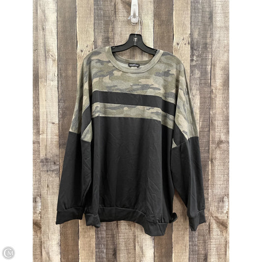 Top Long Sleeve By Heimish Usa In Black & Green, Size: Xl