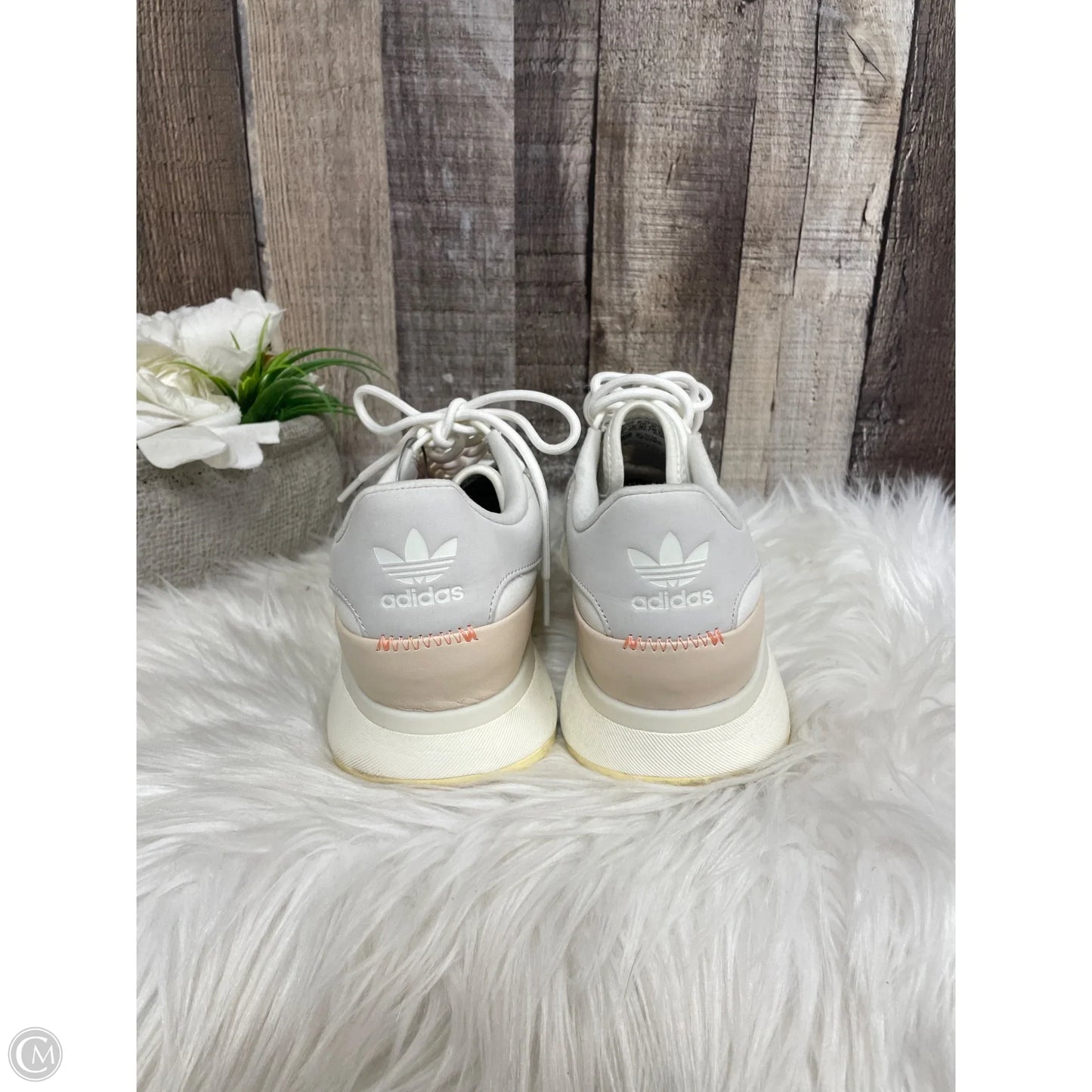 Shoes Athletic By Adidas In Ivory, Size: 7