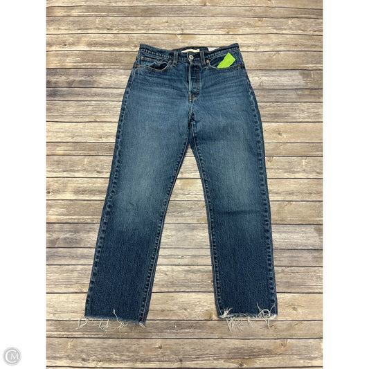 Jeans Straight By Levis In Blue Denim, Size: 6