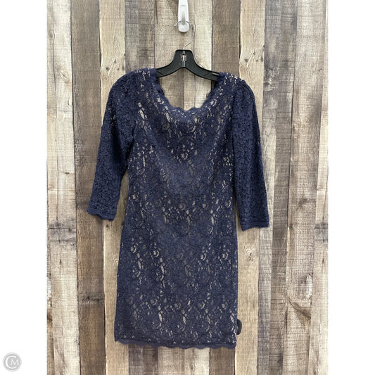 Dress Party Midi By Adrianna Papell In Navy, Size: Sp