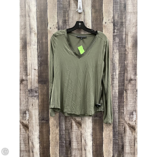 Top Long Sleeve By White House Black Market In Green, Size: M